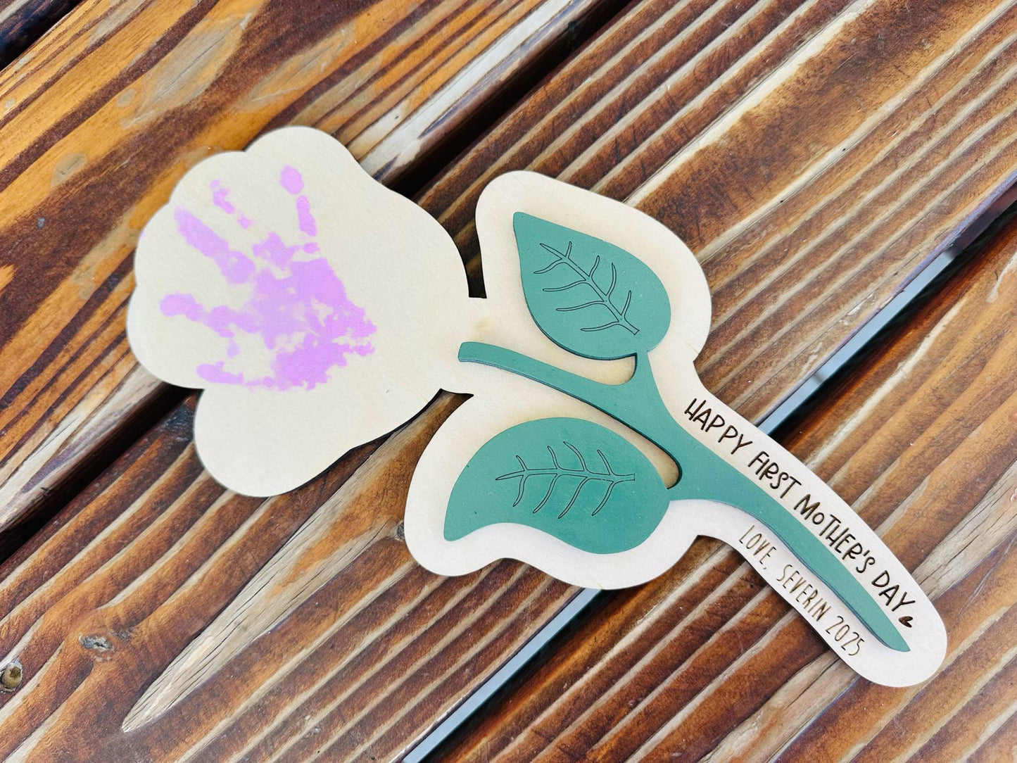 Hand-print Flower Keepsake