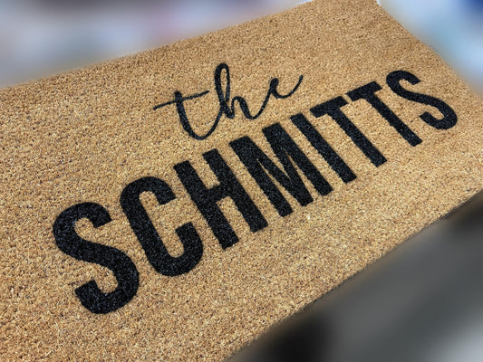 "the SCHMITTS" Style Coir Door Mat