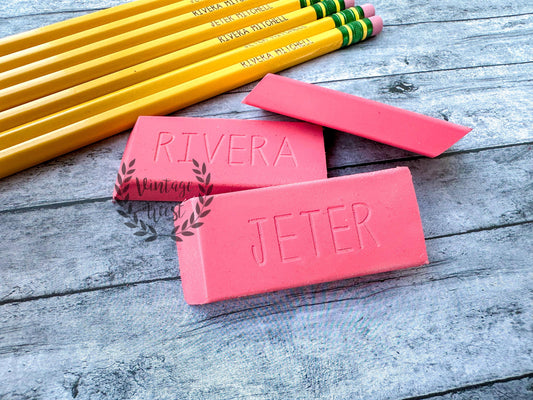 Personalized Erasers