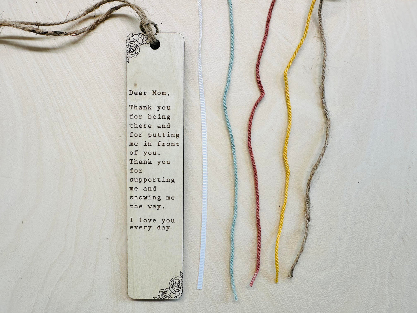 Mother's Day Wooden Bookmarks