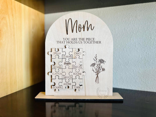 Custom Mother's Day puzzle Sign