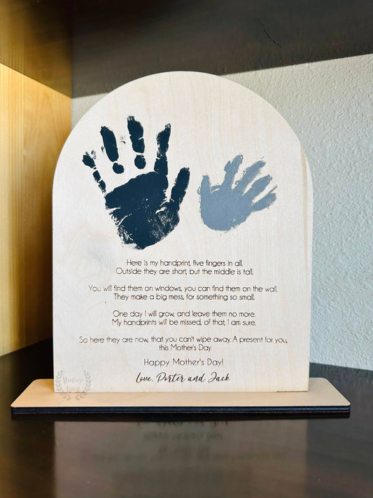 Mother's Day Handprints Sign