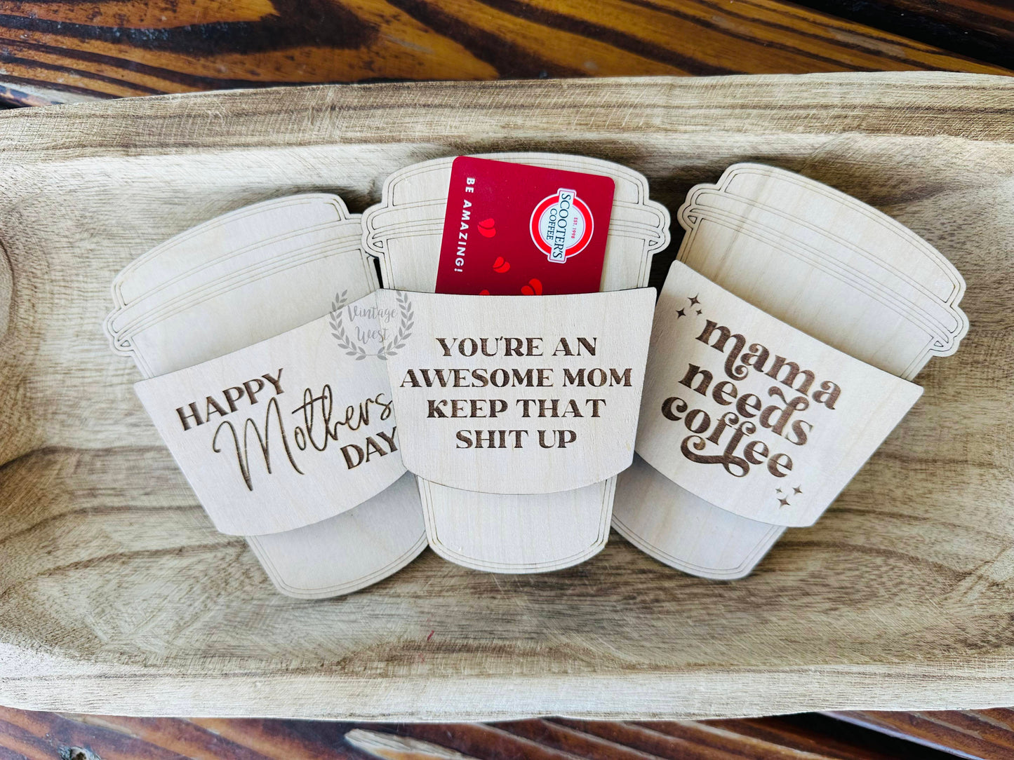 Mother's Day Coffee Cup Gift Card Holder