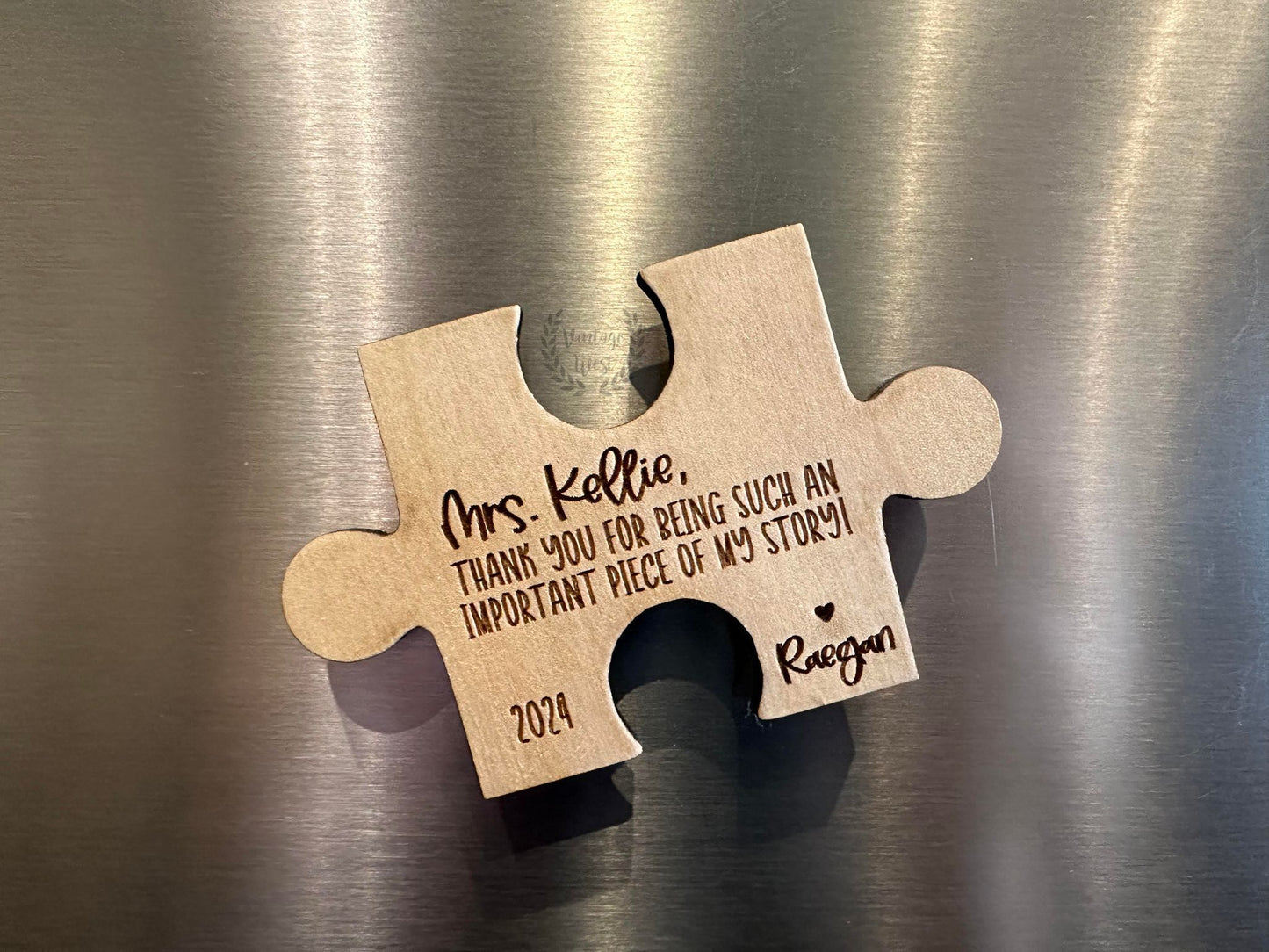 Personalized Puzzle Piece Magnet