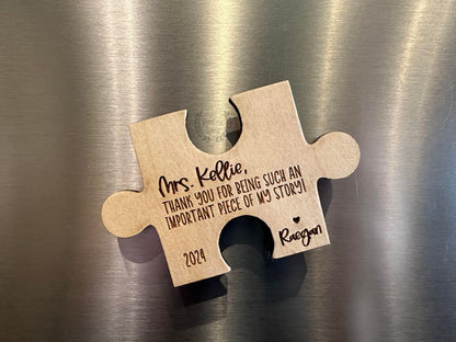Personalized Puzzle Piece Magnet