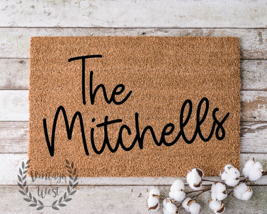 "The Mitchells" Style Coir Door Mat