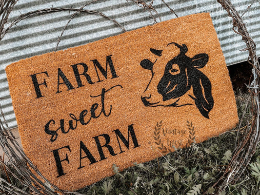Farm Sweet Farm Door Mat