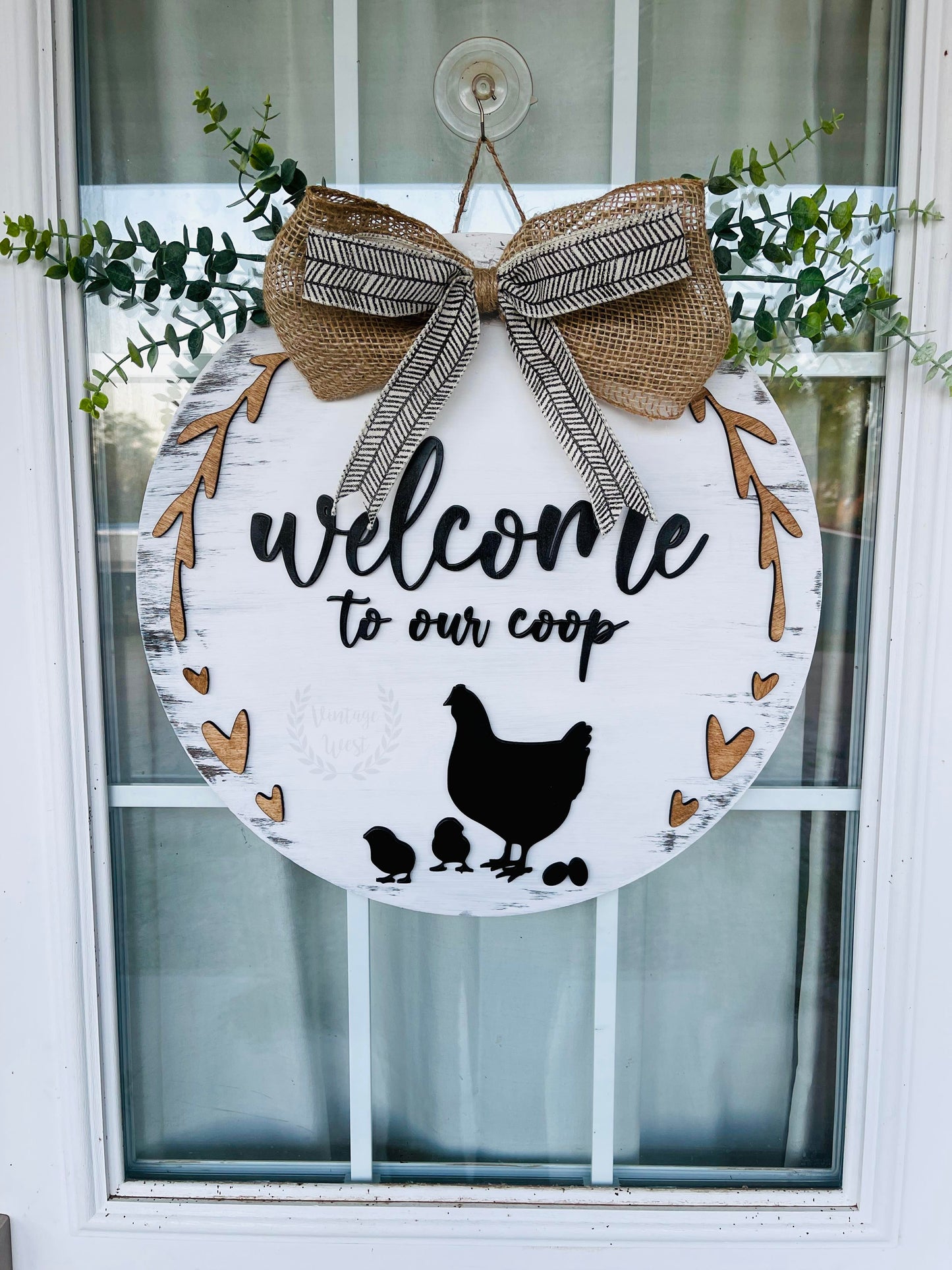 "Welcome to our Coop" Door Hanger