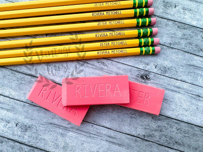 Personalized Erasers