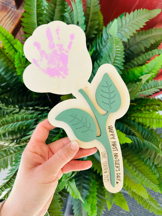 Hand-print Flower Keepsake