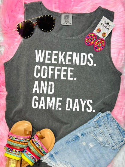 Weekends, Coffee, Baseball/Game Day/Take Kids to Sports