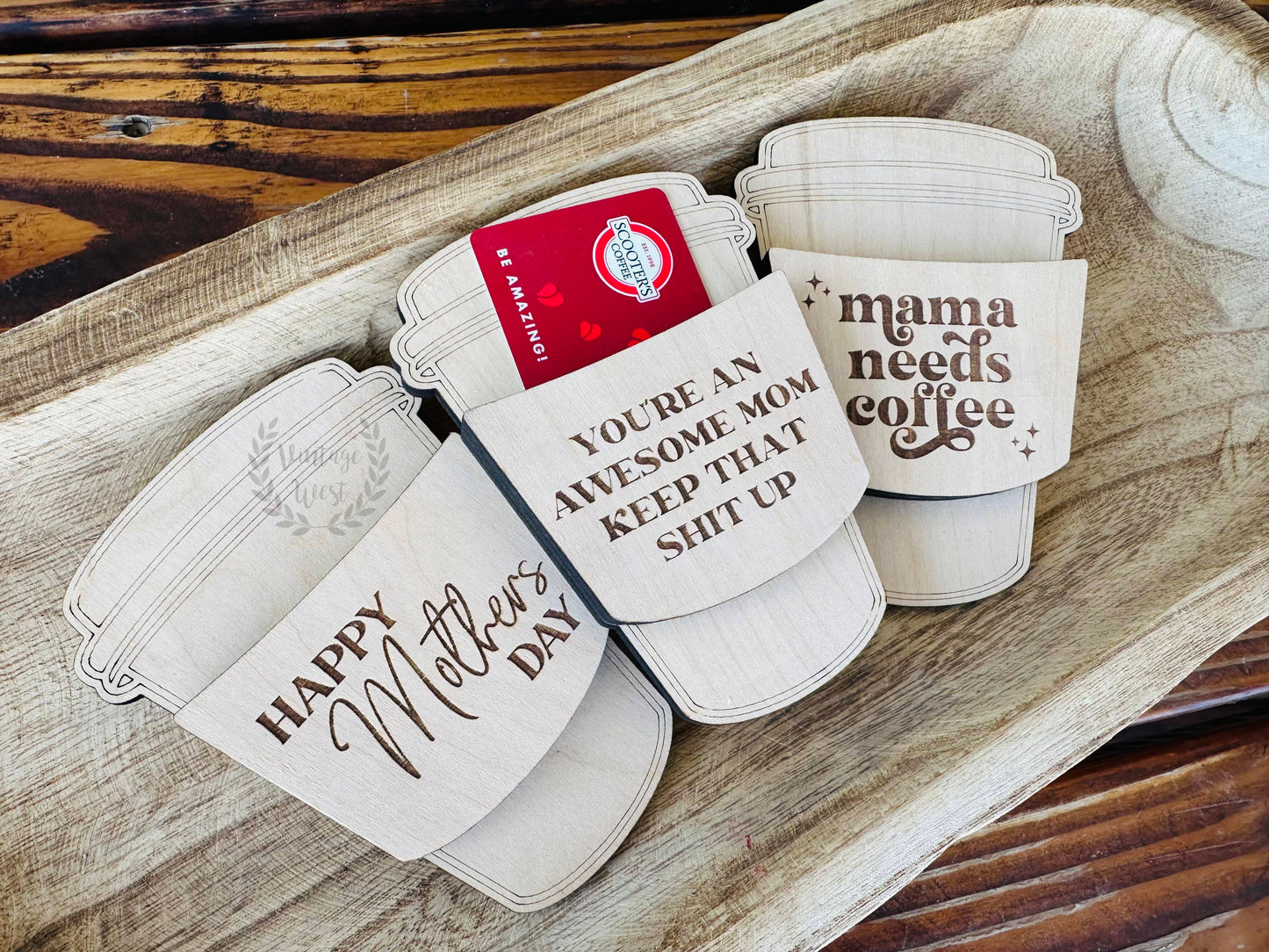 Mother's Day Coffee Cup Gift Card Holder