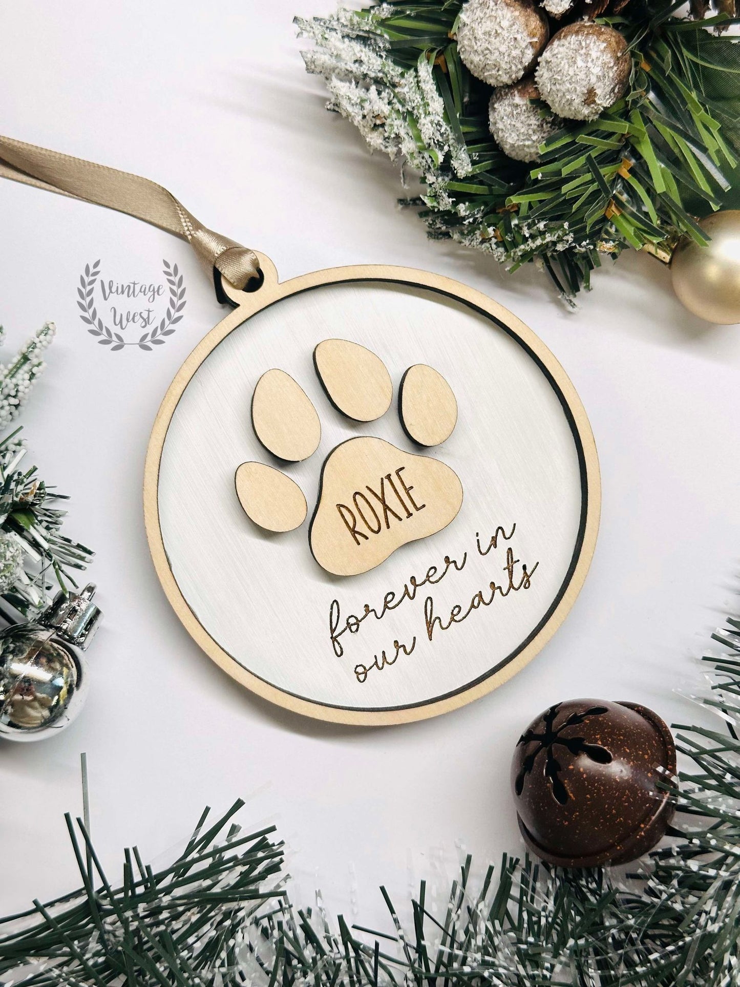 Pawprint Memorial Ornament