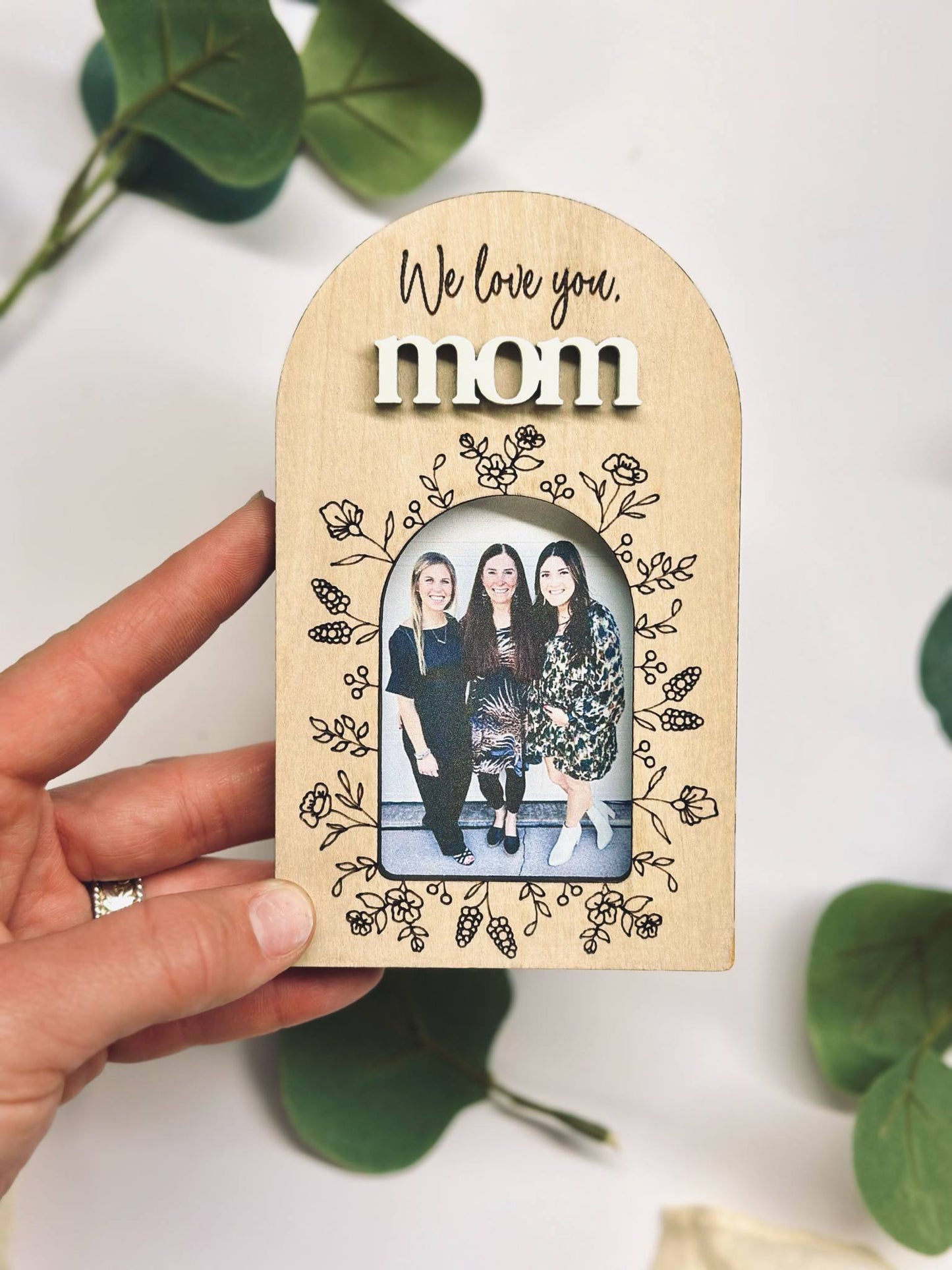floral love you photo magnet