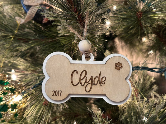 Dog - Name Tag Ornament