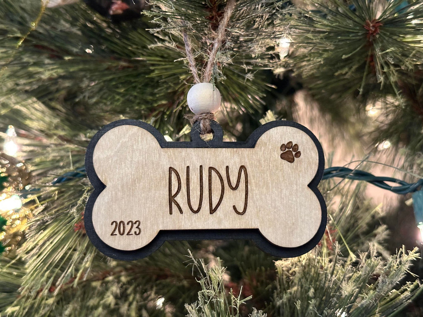 Dog - Name Tag Ornament