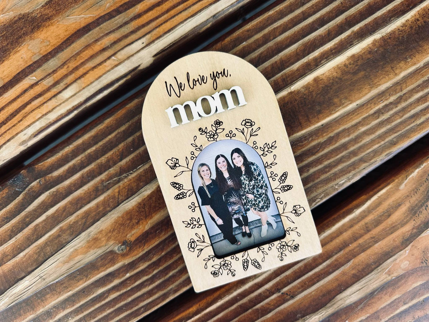 floral love you photo magnet
