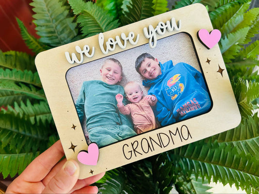 4x6 love you custom frame