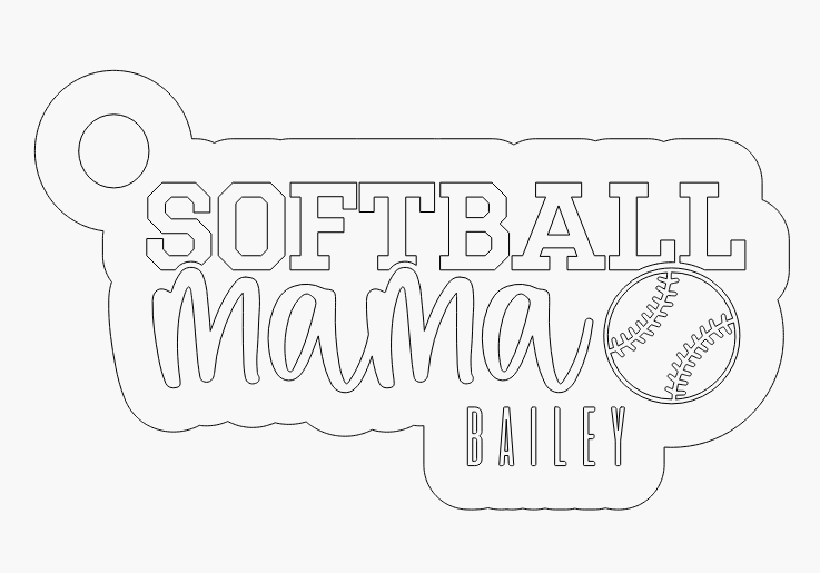 Sport Bag Tag - Mama