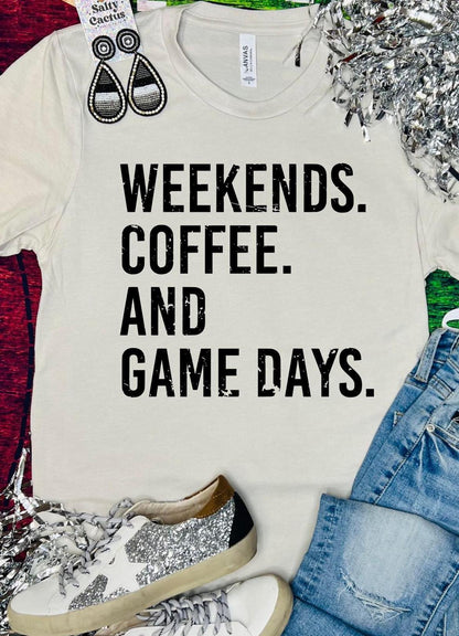 Weekends, Coffee, Baseball/Game Day/Take Kids to Sports