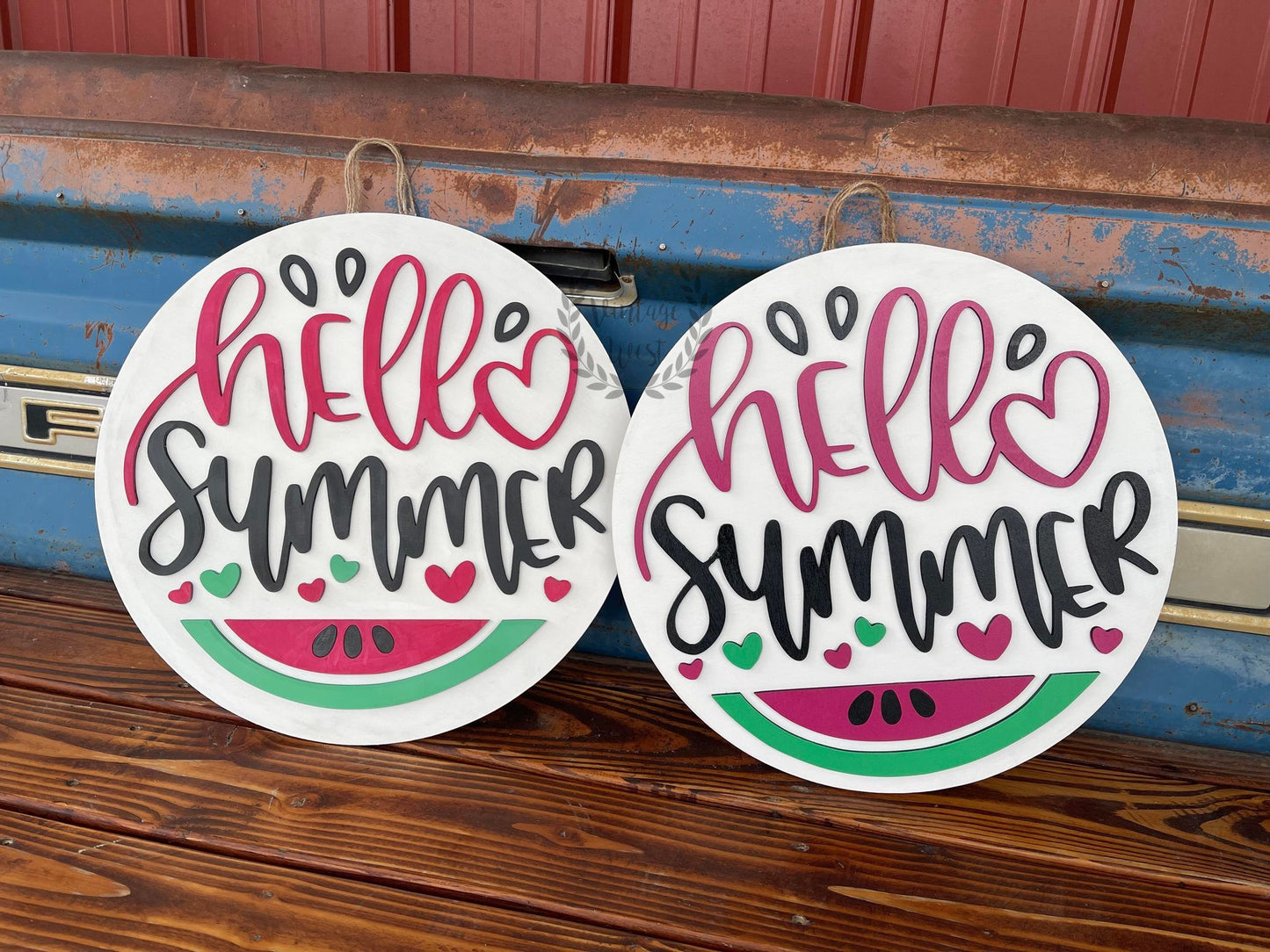 "Watermelon Hello Summer" Door Hanger