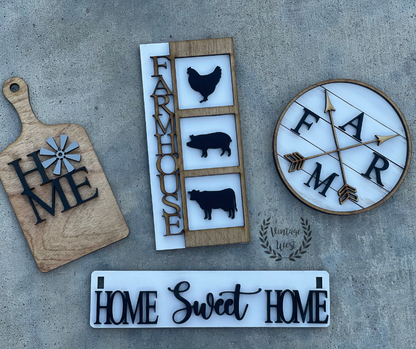 "Home Sweet Home Farmhouse" Insert/Bundle