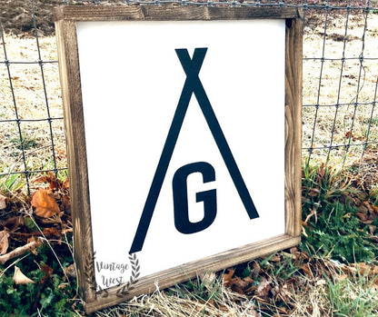 18" x 18" Custom Brand Sign