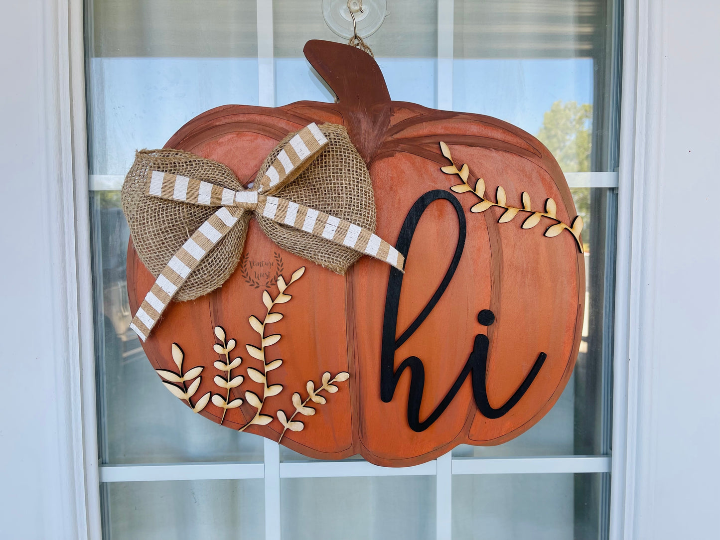 "Hi - Pumpkin" Door Hanger