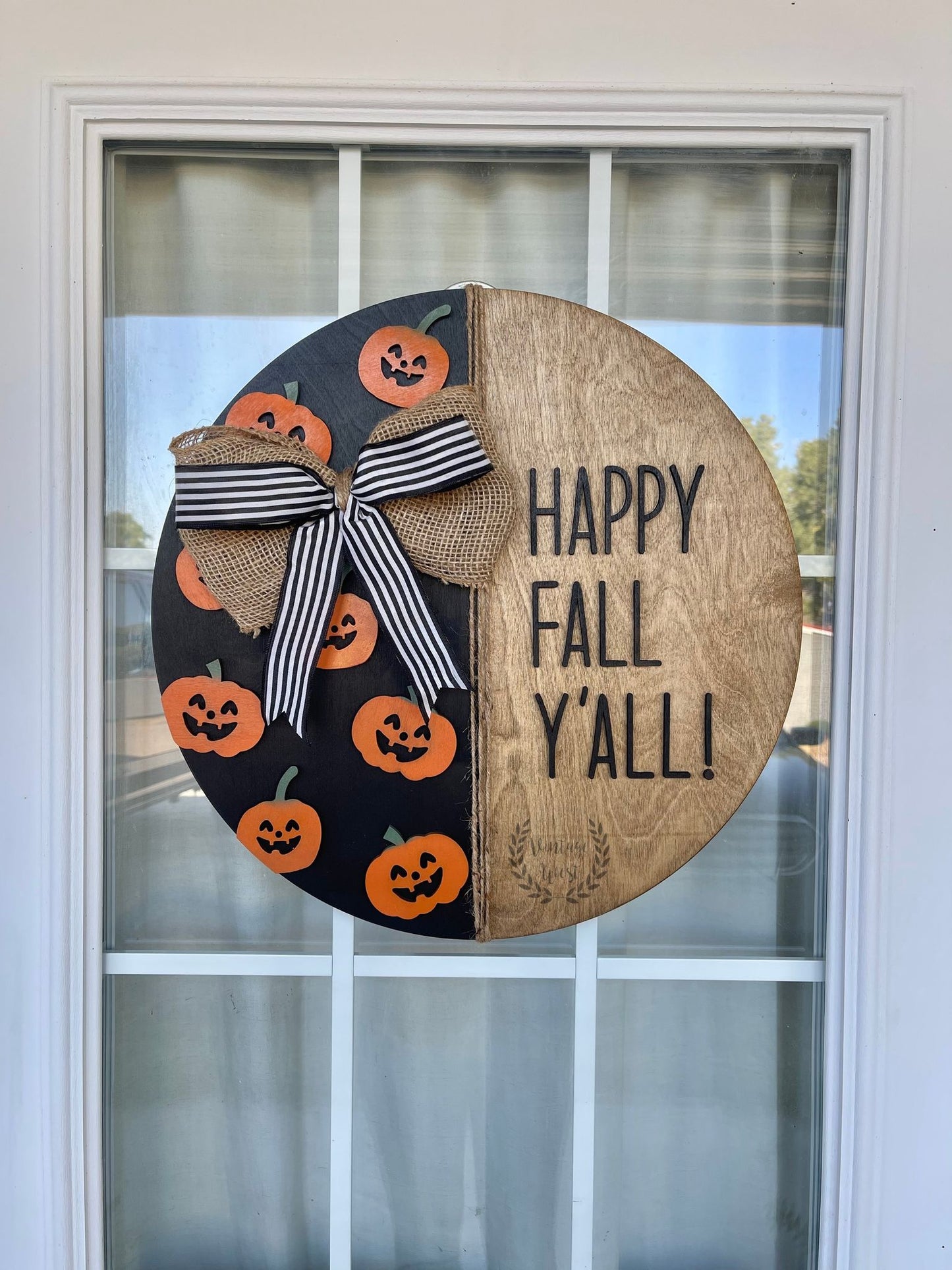 "Happy Fall Y'all" Door Hanger