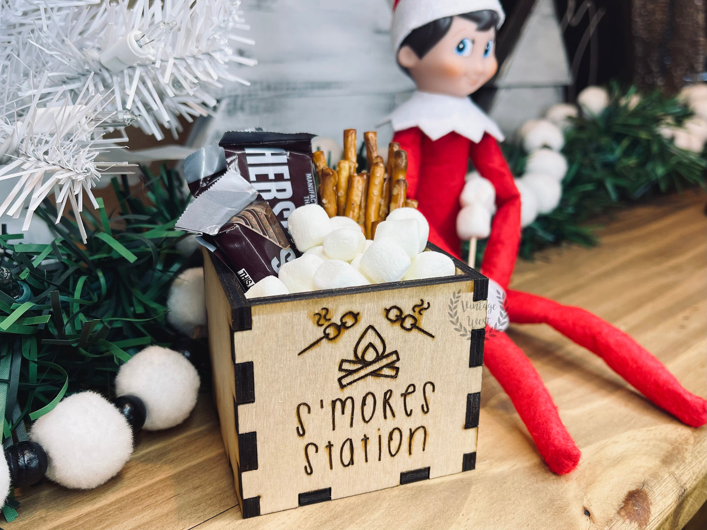 "S'mores Station" Wooden Box