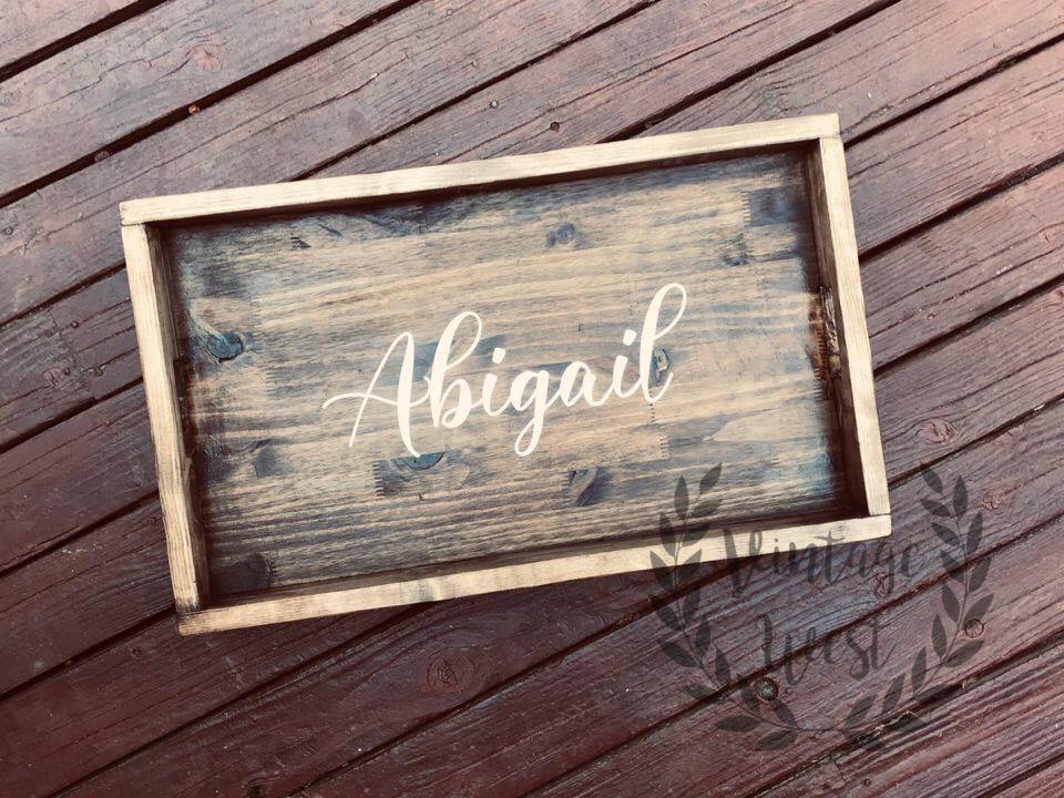 Personalized Wooden Tray