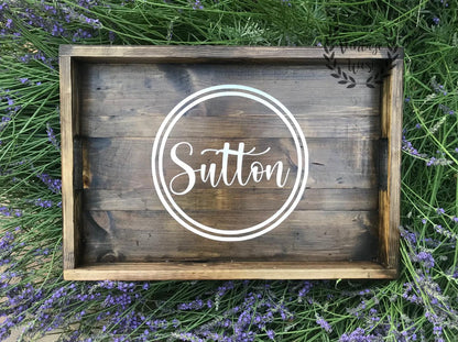 Personalized Wooden Tray